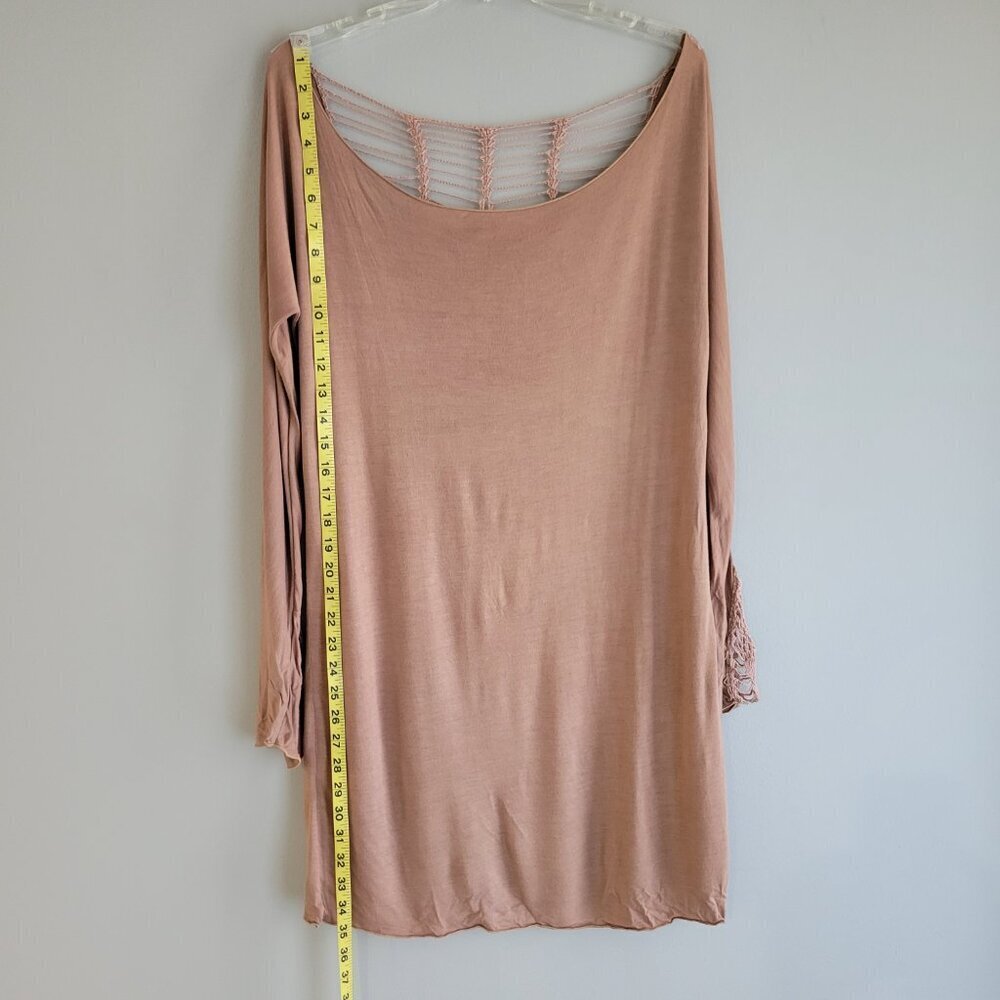 INDAH Stardust Long Sleeve Tunic Crochet Back Size L - Picture 8 of 12